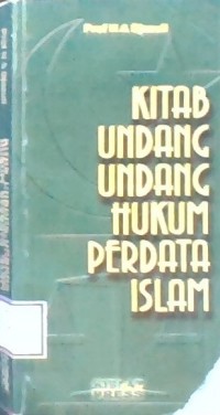 Image of Kitab Undang-Undang Hukum Perdata Islam